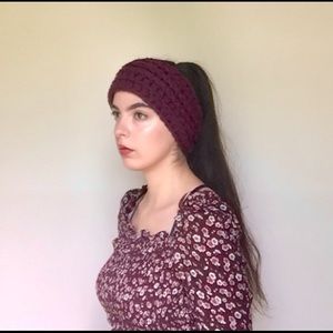 Hand crochet headband